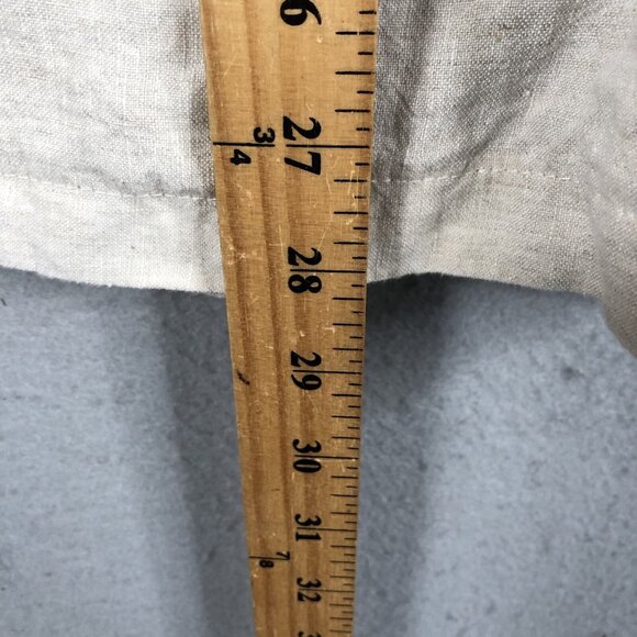 Boheme 3 Skirt Womens 10 US Beige Linen Lagenlook Boho Minimalist Airy Beach - Picture 5 of 16